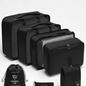 Set De Viaje Negro 7 Piezas