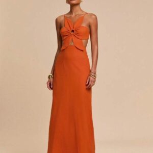 Vestido Anaranjado Largo