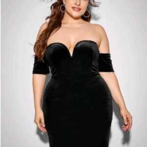 Vestido Negro Strapless