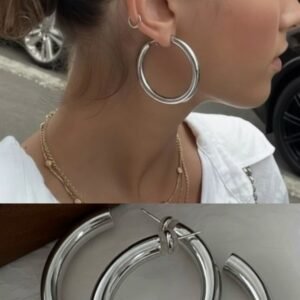 Argollas Grandes Acero Inoxidable