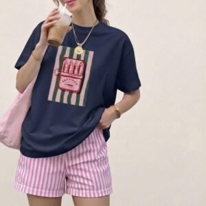 Conjunto Short De Rayas y Camisa