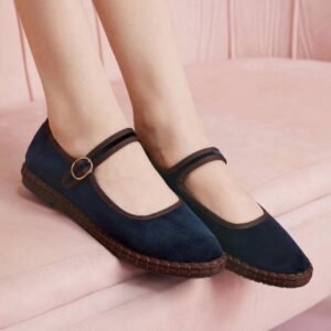 Zapatos Azul Con Café