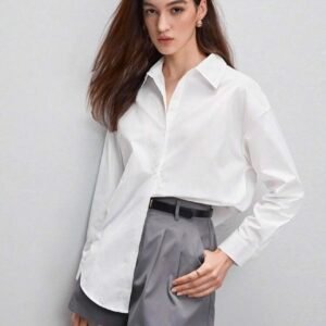 Camisa Blanca Manga Larga Oversized
