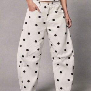 Pantalon De Mezclilla Polka Dots