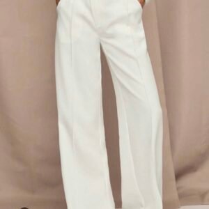 Pantalon Blanco Pierna Ancha