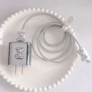 Set Plateado de Protector de Cable