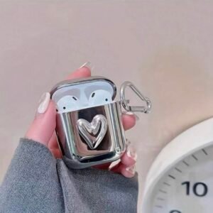 Funda Plateada Para Airpods 1/2