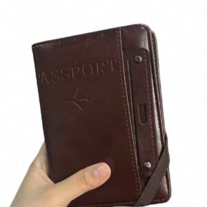 Funda Para Pasaporte Multifuncional Cafe