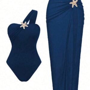 Conjunto Traje de Baño Azul Azul Marino