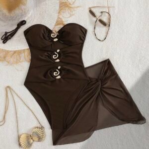 Traje de Baño Cafe Con Salida